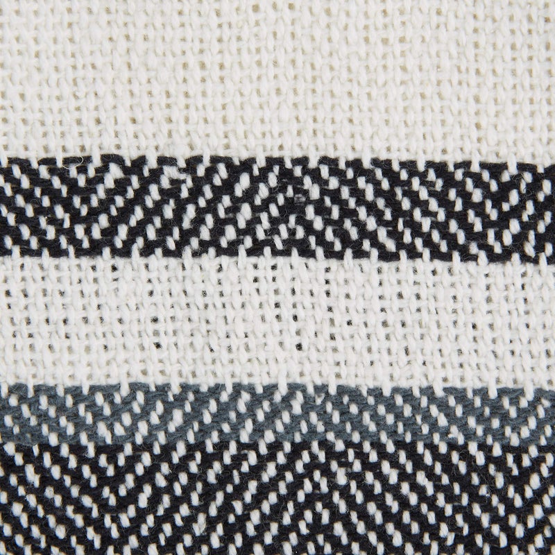 DII New Traditional, 2-Tone Chevron Stripe Throw, 50x60, Black - Image 2